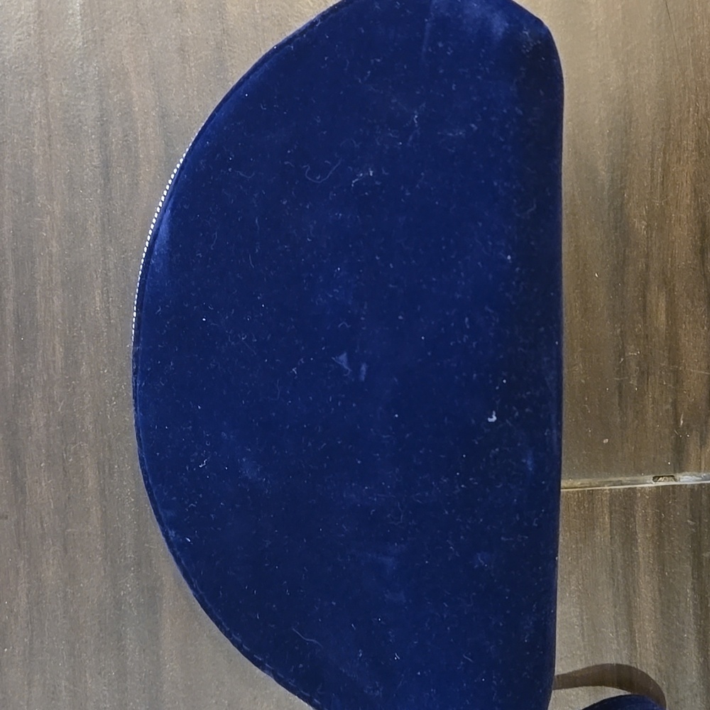 Swarovski Blue Velvet With Crystal Accents NWOT - Picture 6 of 7